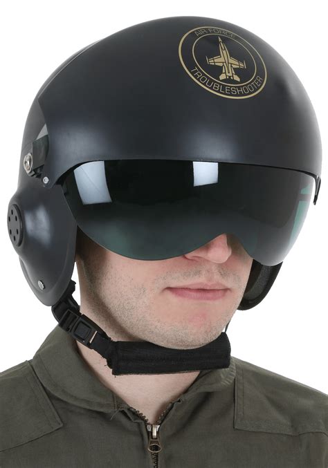 fighter pilot costume with helmet.